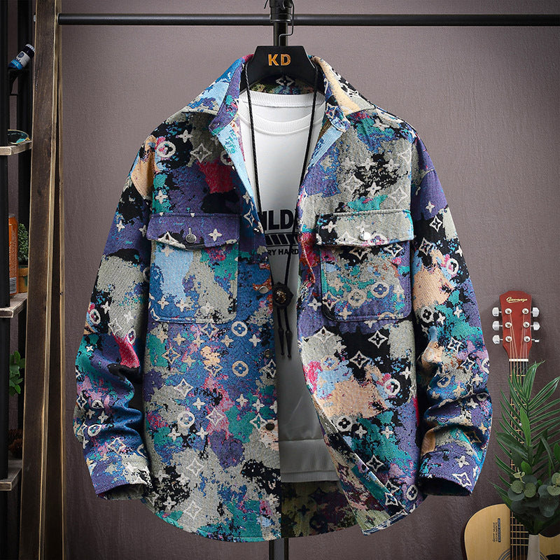 New Men's Youth Oversized Shirt Jacket 1025091007