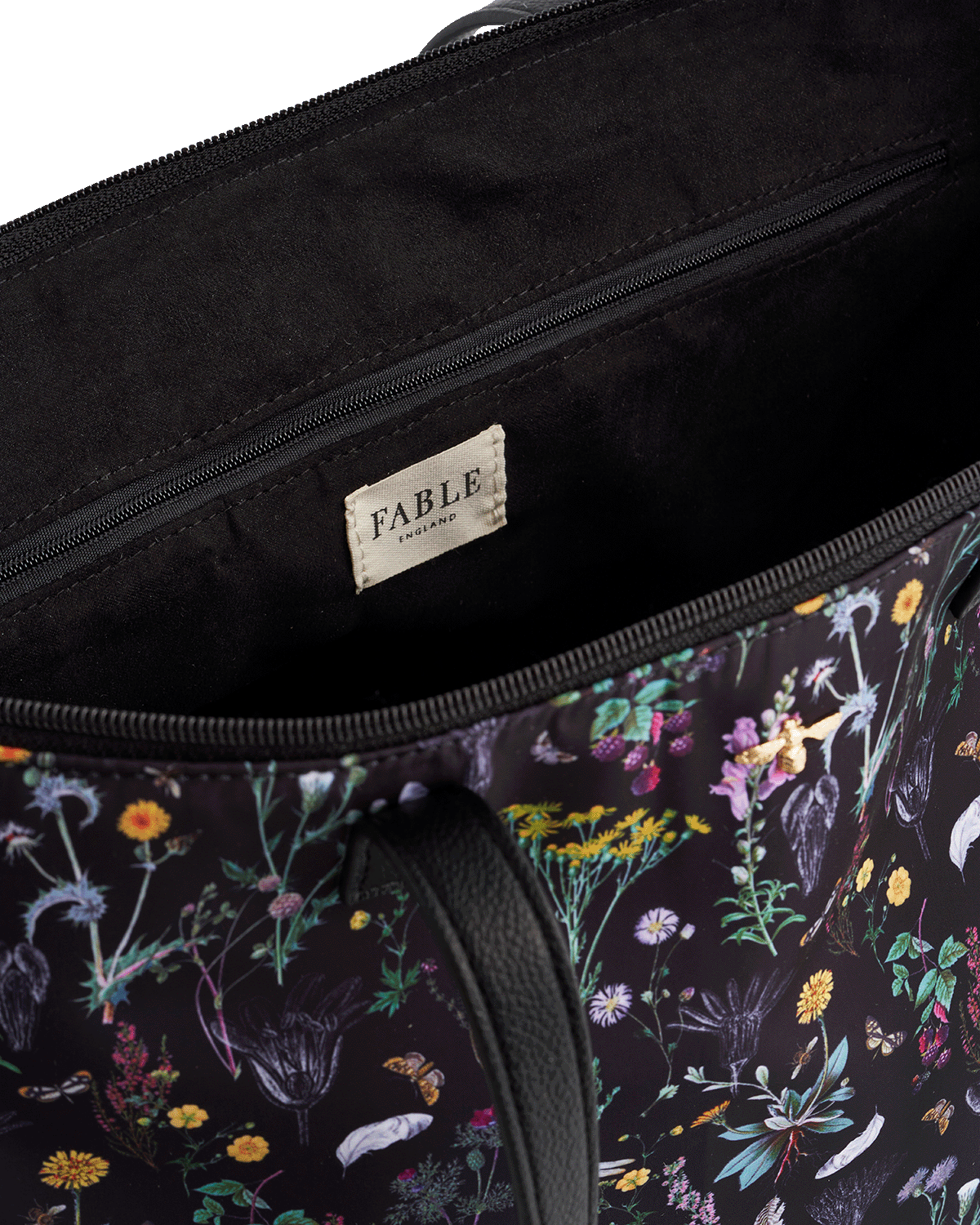 Black Wilderness Grab Tote Large