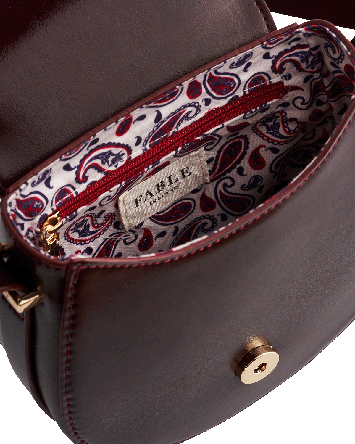 Cherry Red Saddle Bag