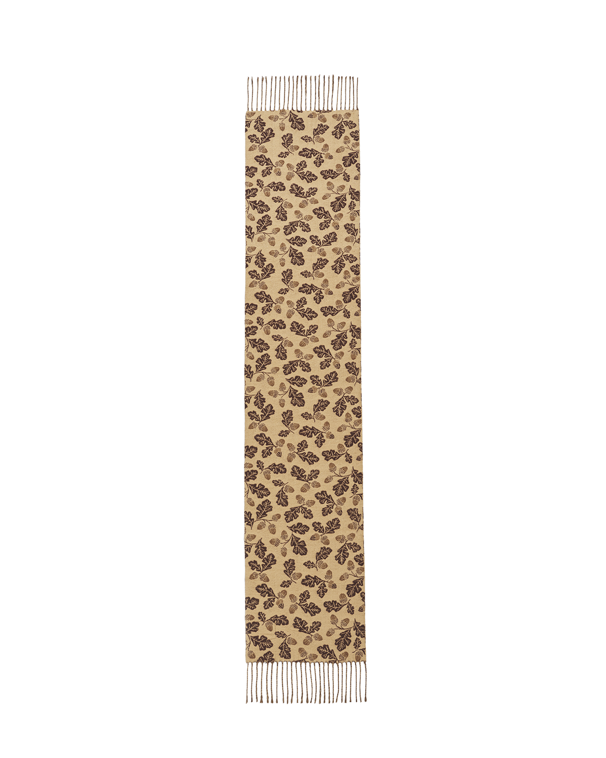 Caramel & Chocolate Acorn Jacquard Scarf
