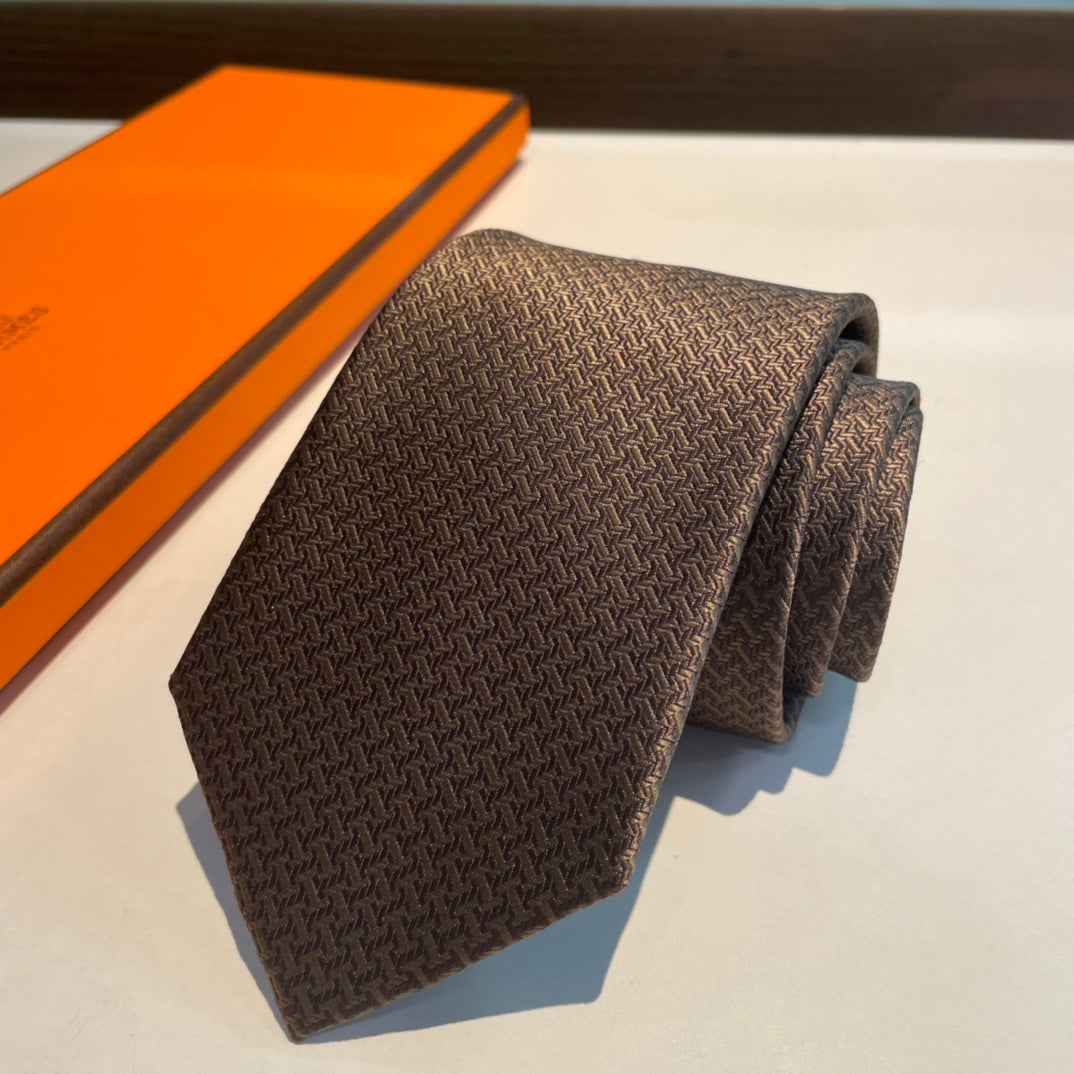 Geometric H pattern tie 1824053001