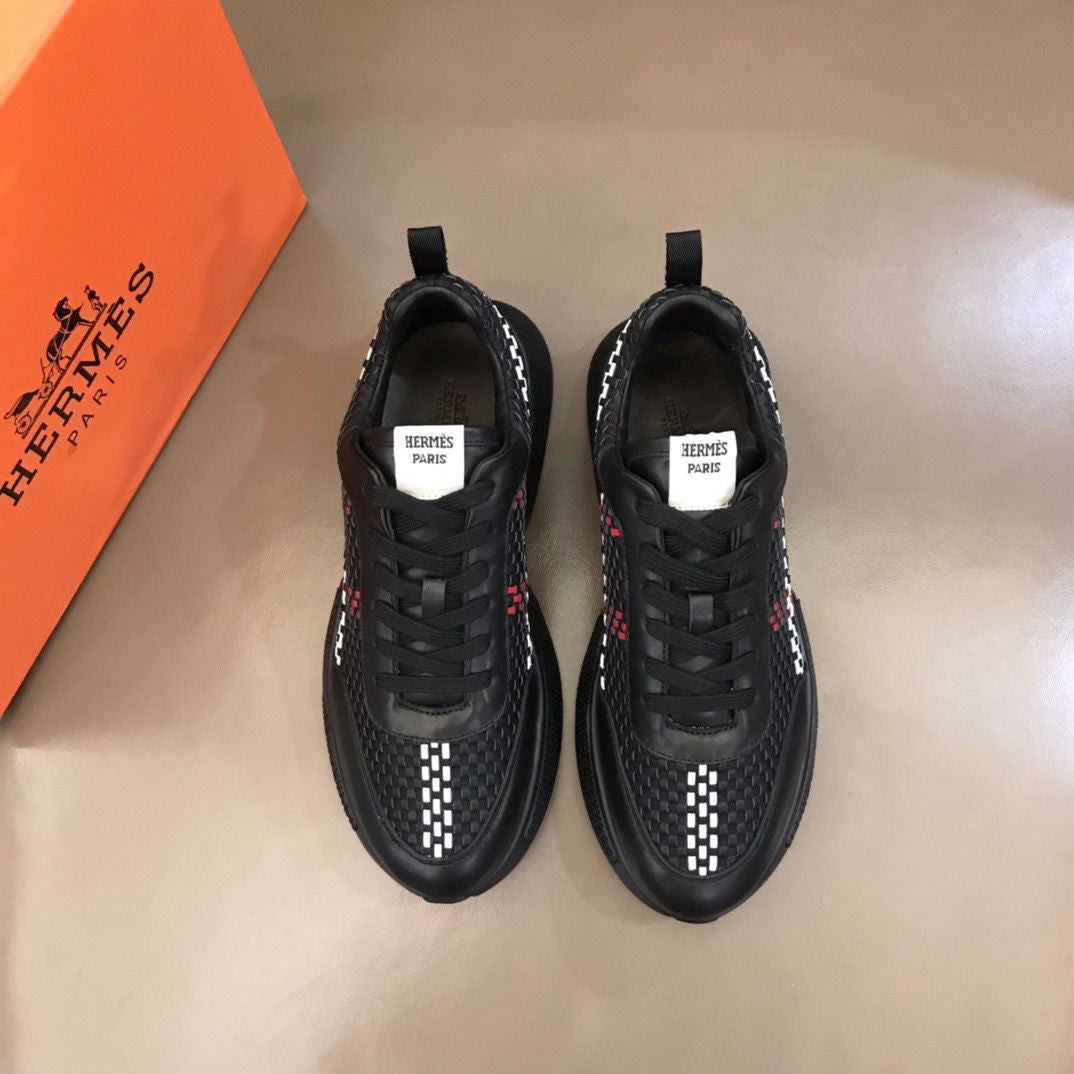 H woven leather sneakers 1824052702
