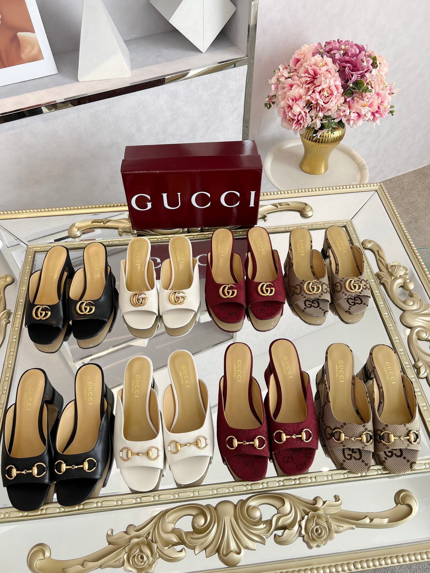 GG Chunky heel slippers 1825061302