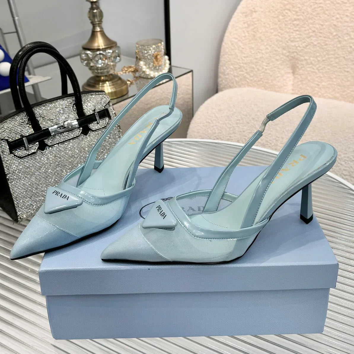 New pointy toe mesh fashion high heel sandals 1025041113