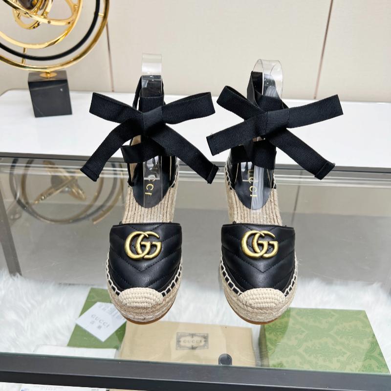 New Black Leather G Logo women's shoes XC052024011104
