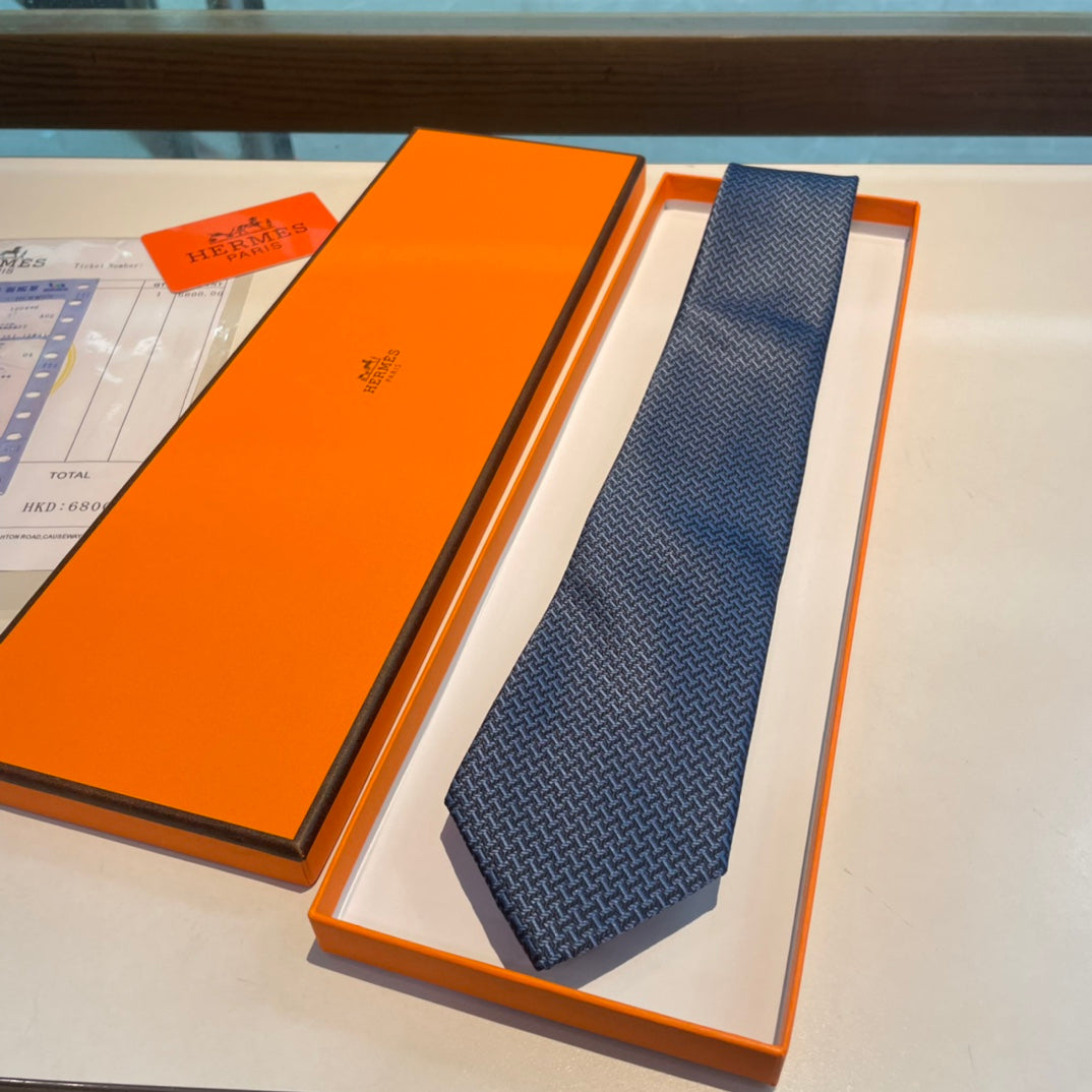 Geometric H pattern tie 1824053001