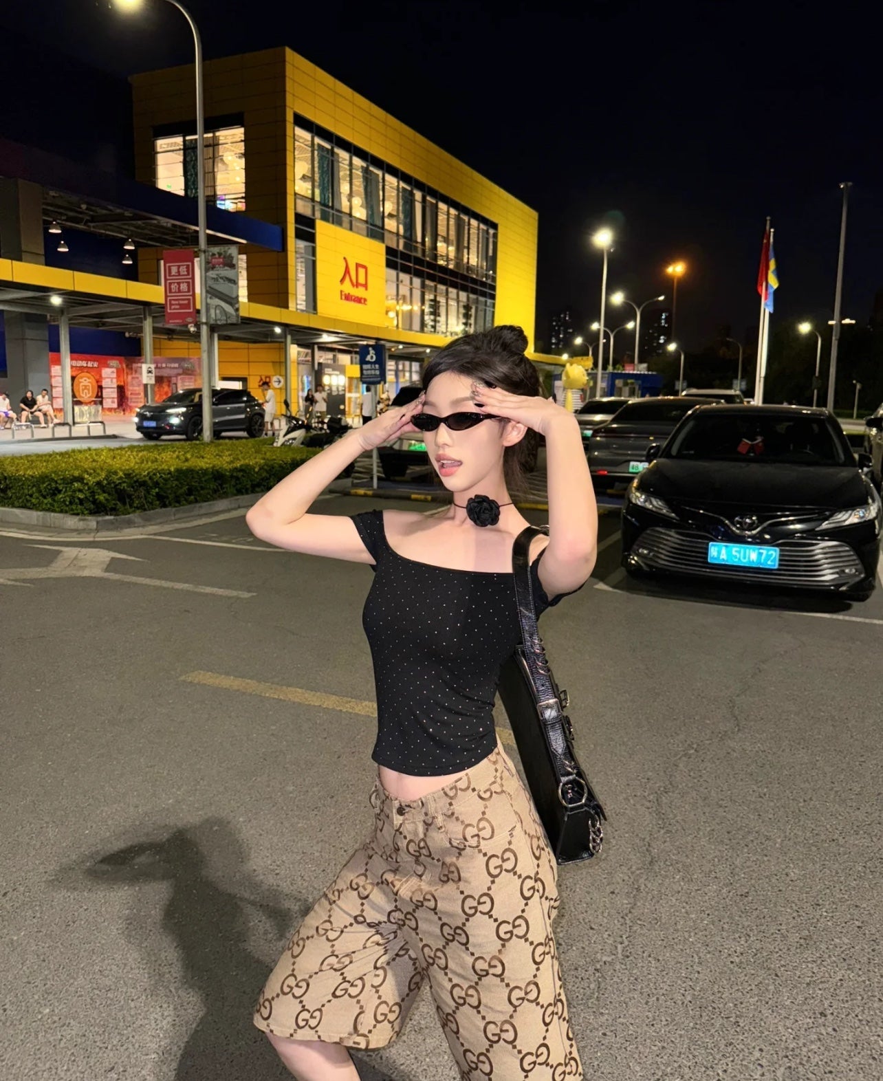 GG Casual couple shorts 1825052217