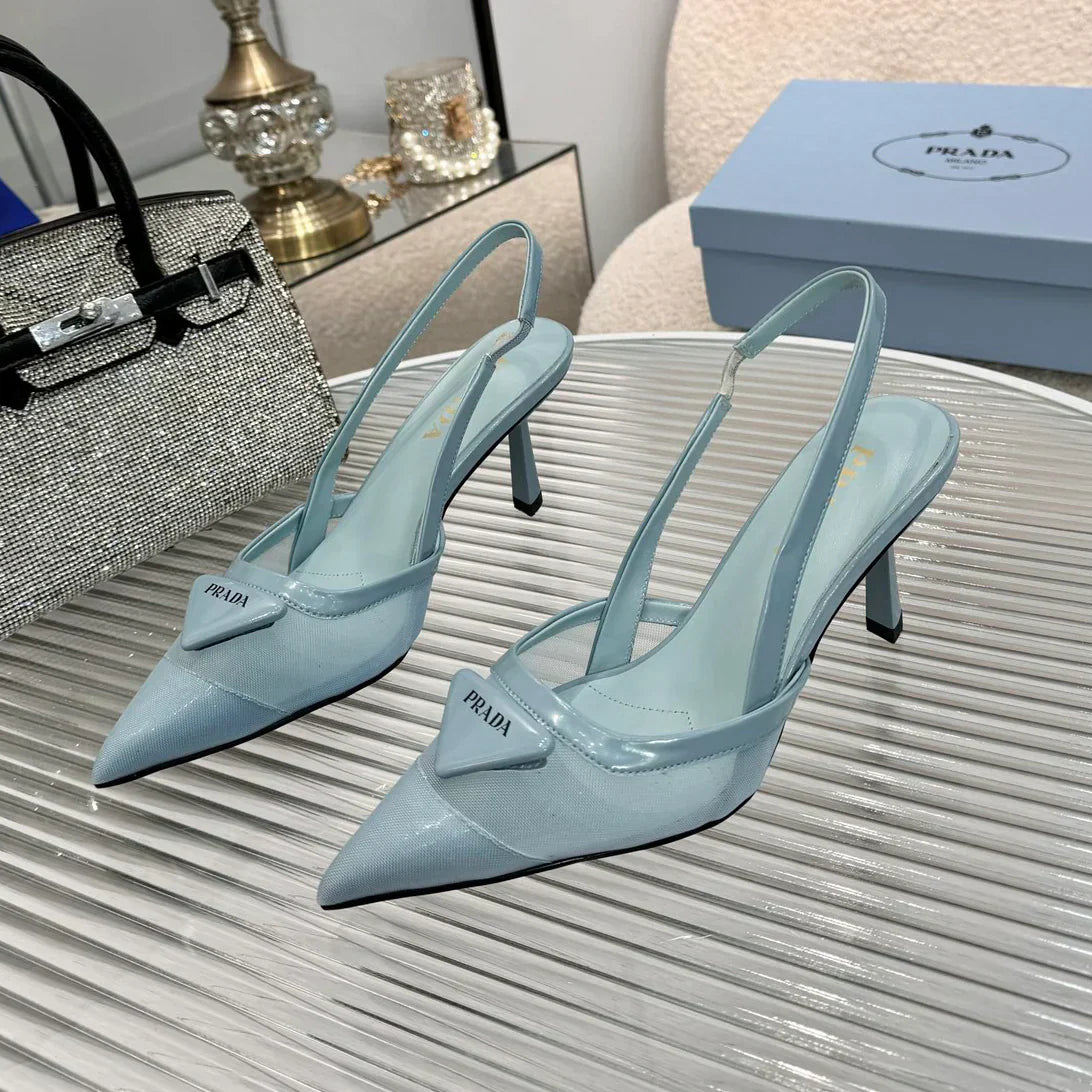 New pointy toe mesh fashion high heel sandals 1025041113