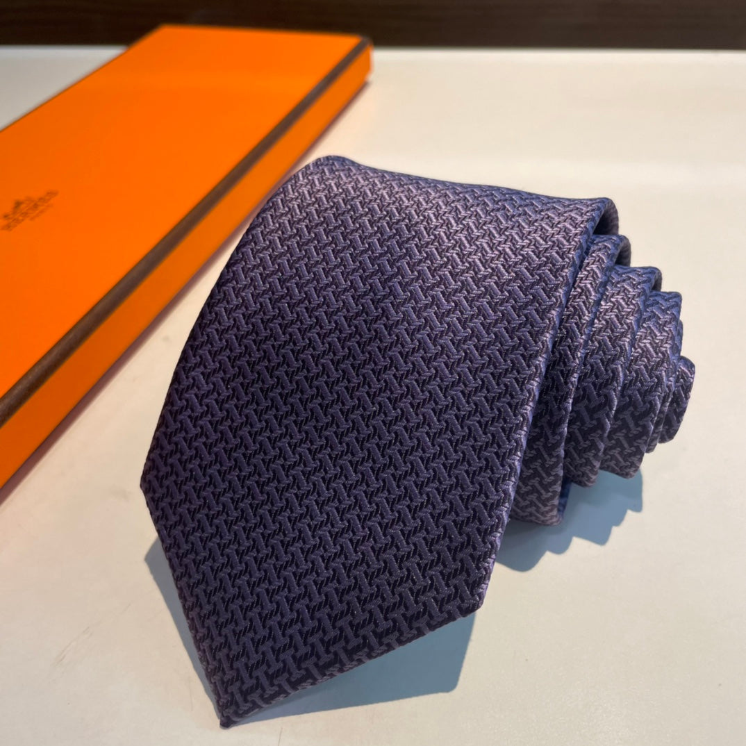 Geometric H pattern tie 1824053001