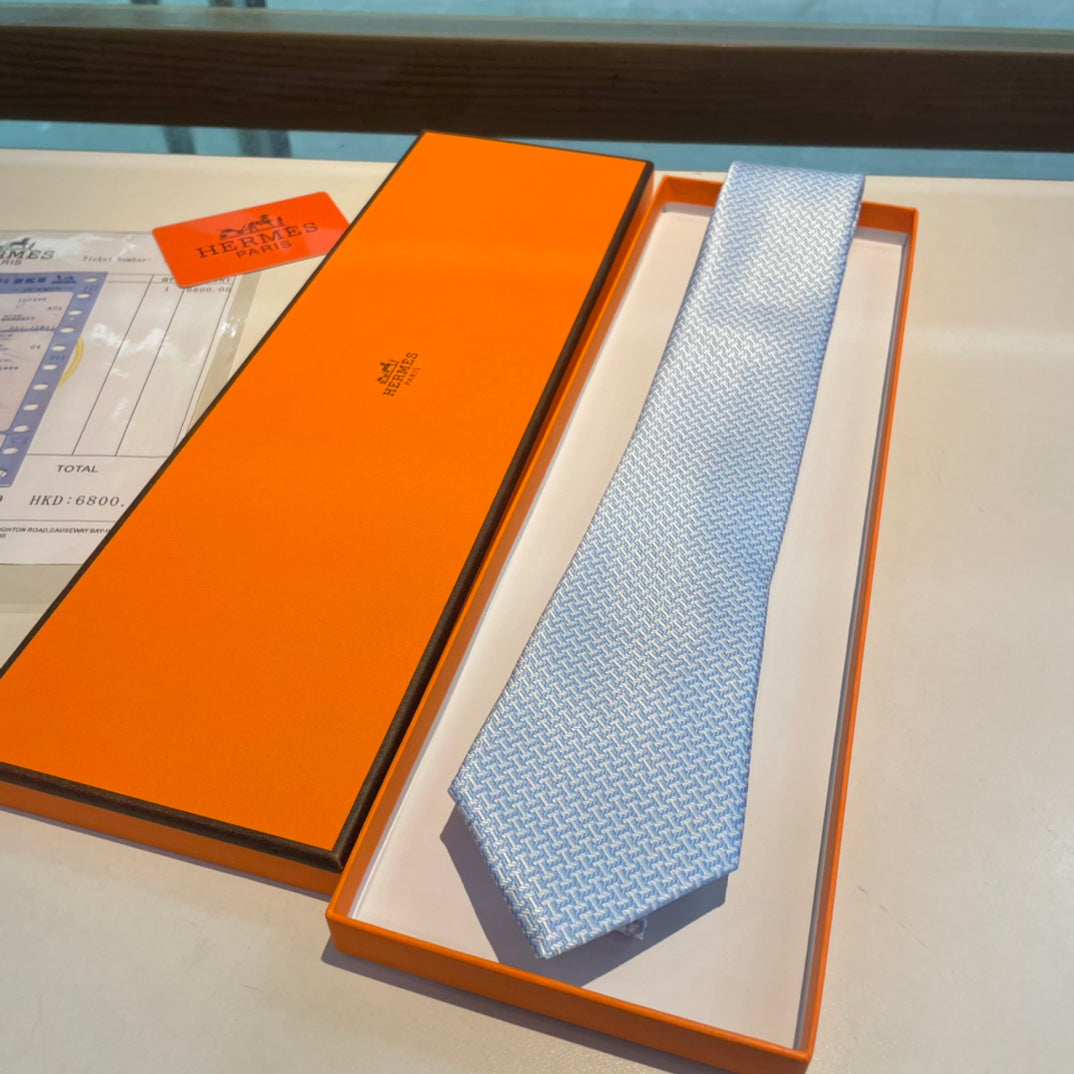Geometric H pattern tie 1824053001