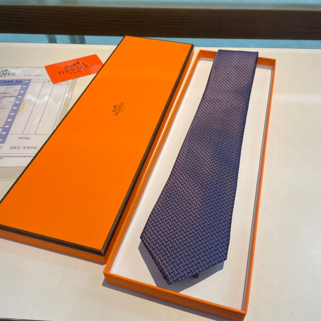 Geometric H pattern tie 1824053001