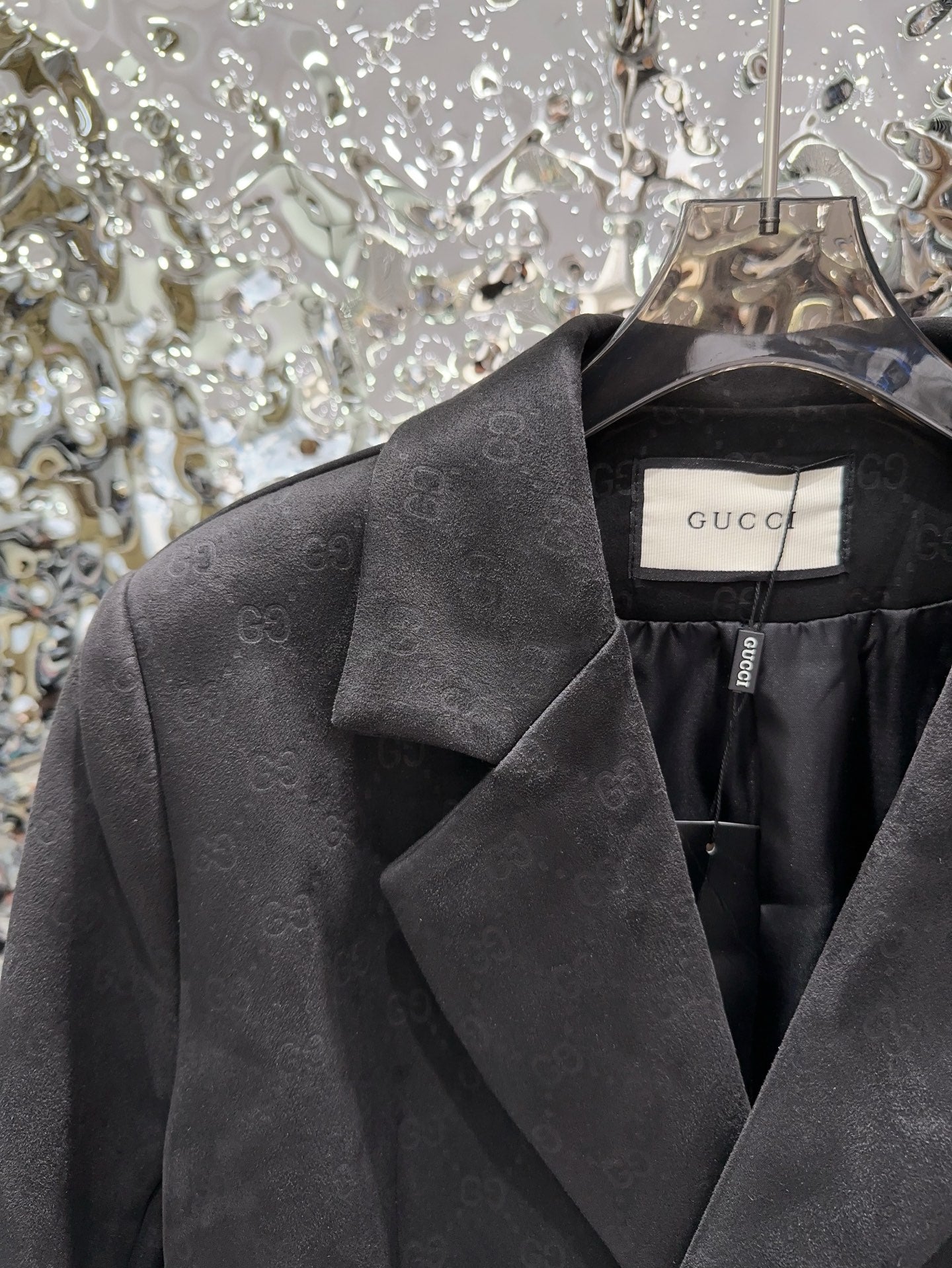 G Embossed suede blazer 1825090801