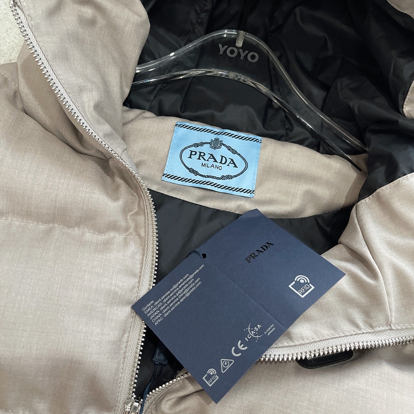 P hooded cotton vest jacket 1825090901