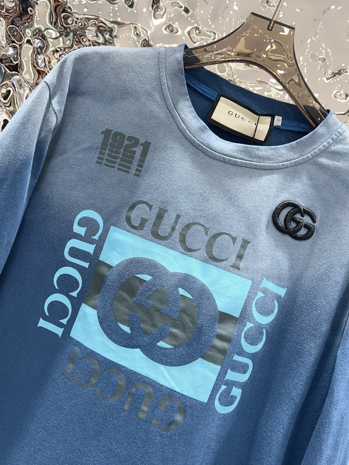 G Heavy washed gradient sweatshirt 1825090907