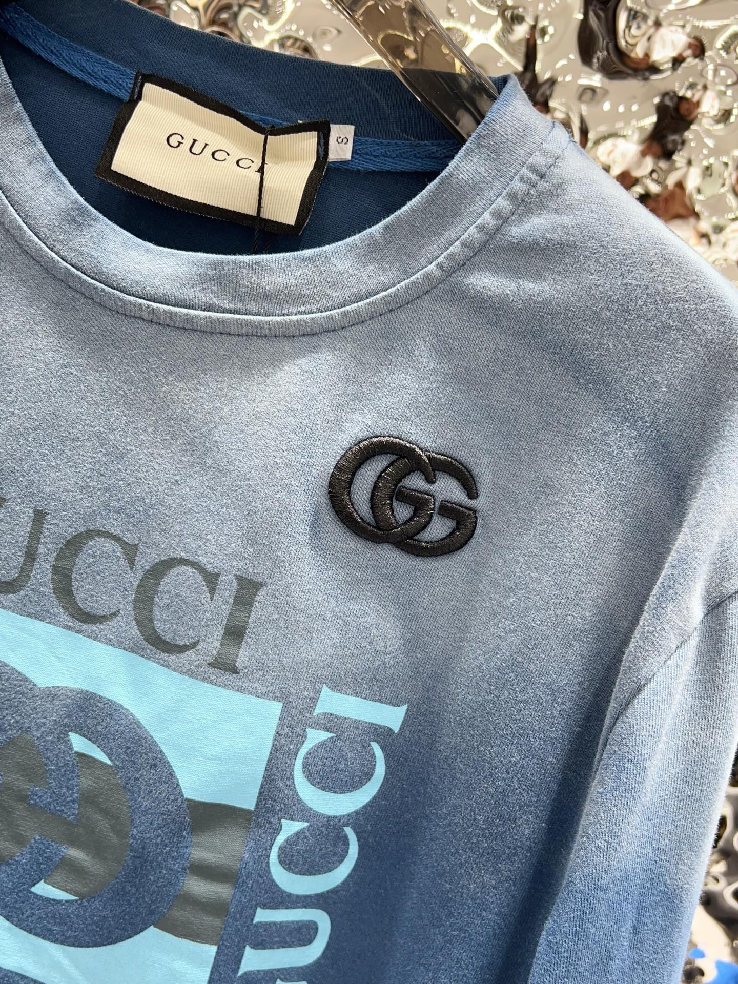 G Heavy washed gradient sweatshirt 1825090907