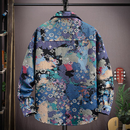 New Men's Youth Oversized Shirt Jacket 1025091007