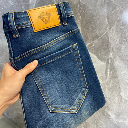 Men's new straight through casual jeans 1025011604