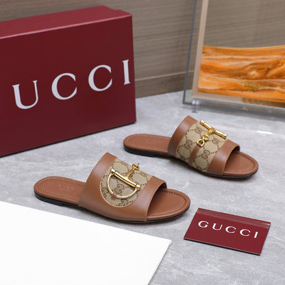 GG 25ss D-shaped chain buckle slippers 1825042512