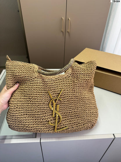 YSL Summer Fashion Straw Tote Bag 0724041109