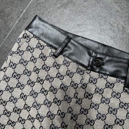 GG Paneled leather suit 1825040808