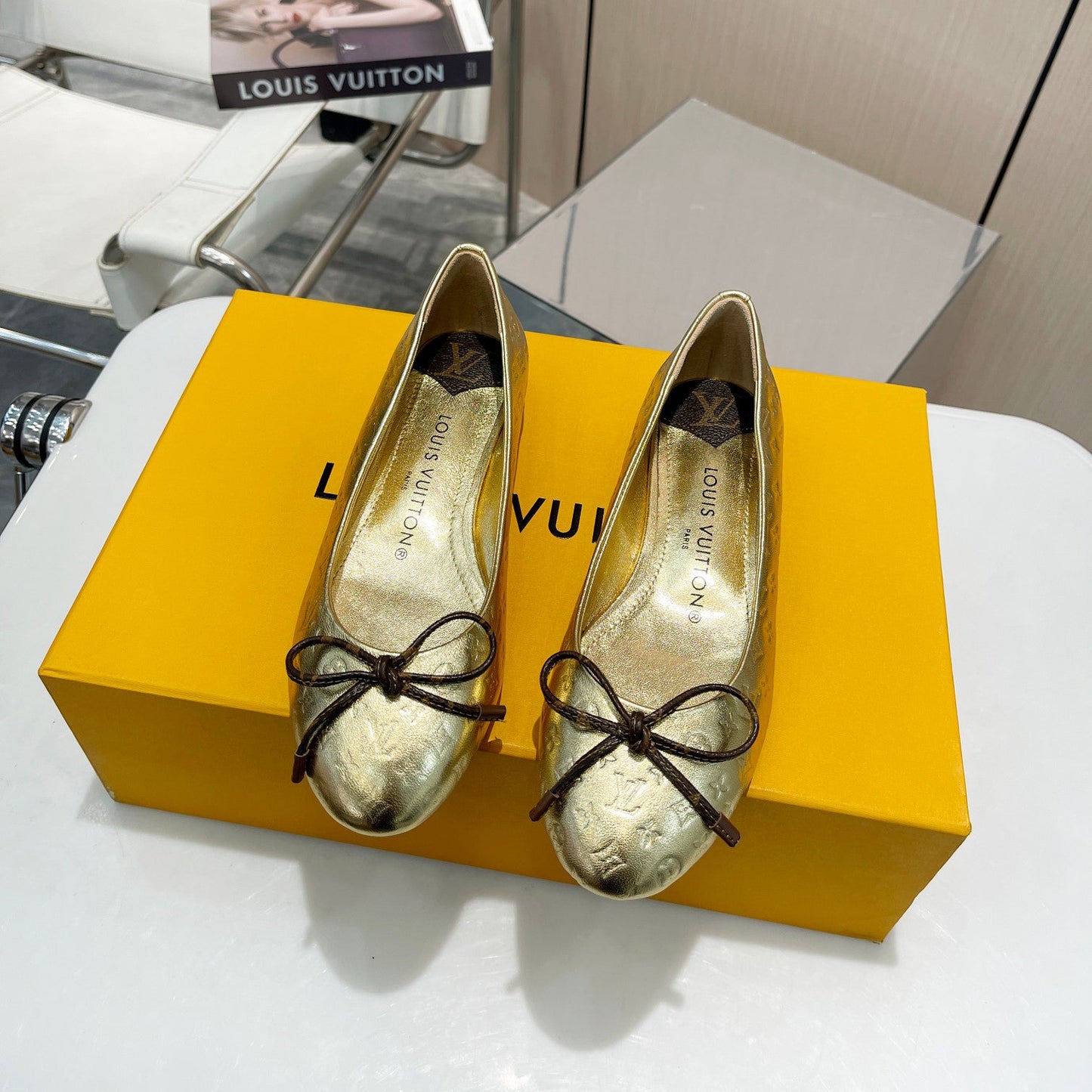 New style bow ballet flat shoes presbyopia shoes 1824040702