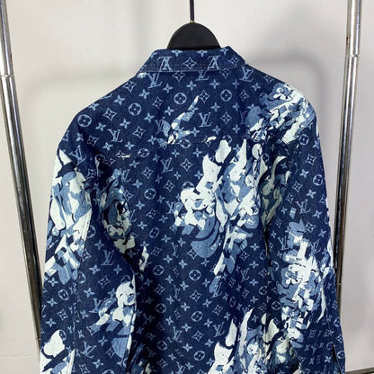 Floral print denim jacket jacket 1824100906