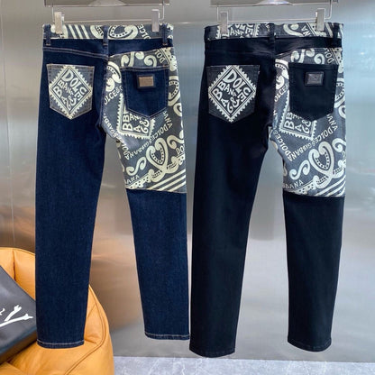 D&G HNA series exclusive pattern printed jeans 1824110701