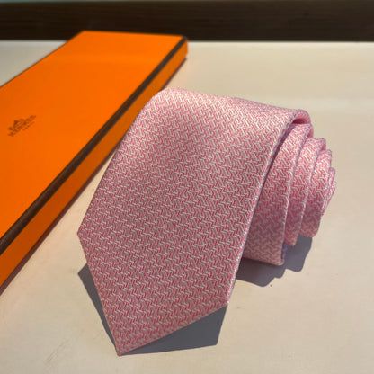 Geometric H pattern tie 1824053001
