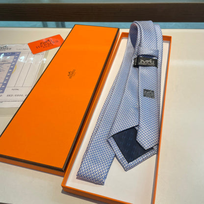 Geometric H pattern tie 1824053001