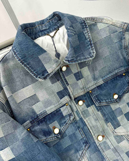 LV Plaid denim jacket 1825022821