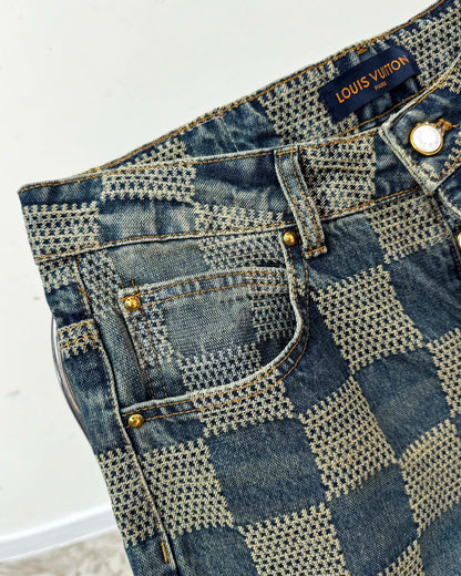 LV Plaid jeans 1825022820