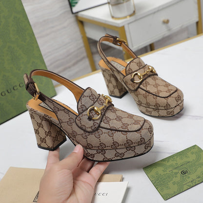 GG Horsebit slingback pumps 1825031805
