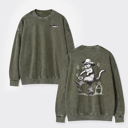 Are You Ready To Take My Grudge Washed Sweatshirts