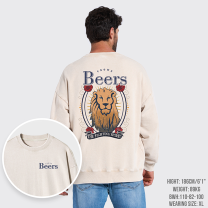 The Fighting Spirit Lion Washed Sweatshirts