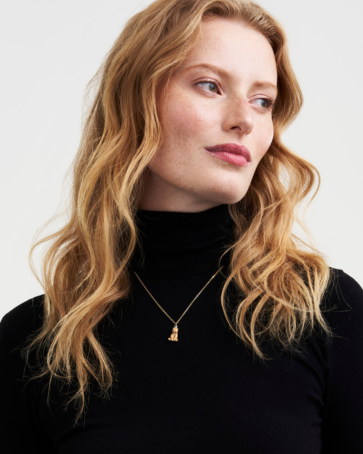 Gold Party Bear Necklace