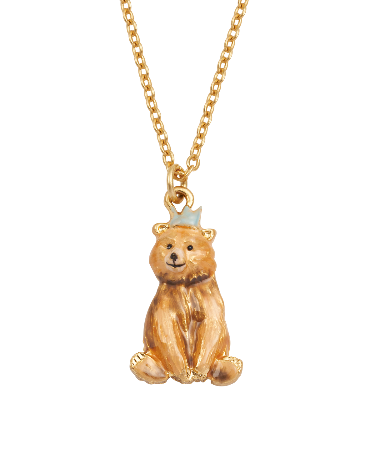 Gold Party Bear Necklace