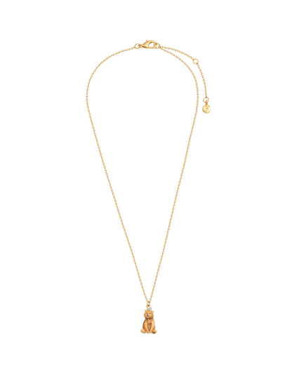 Gold Party Bear Necklace