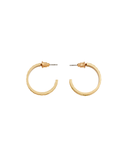 Gold Blackberry Bramble Hoop Earrings