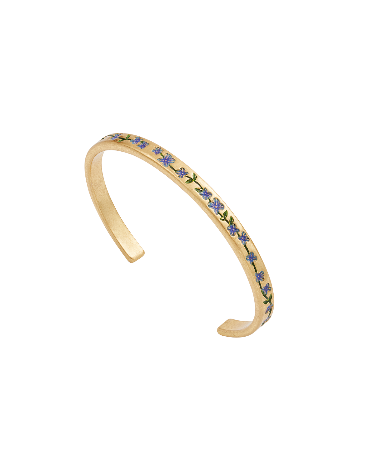 Gold Forget Me Not Bangle