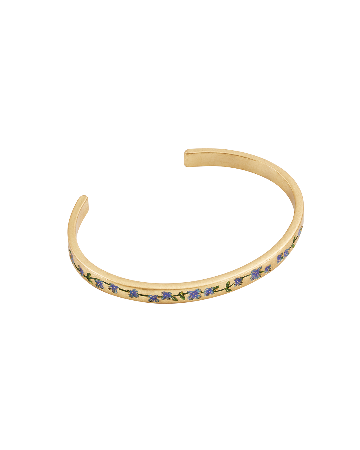 Gold Forget Me Not Bangle