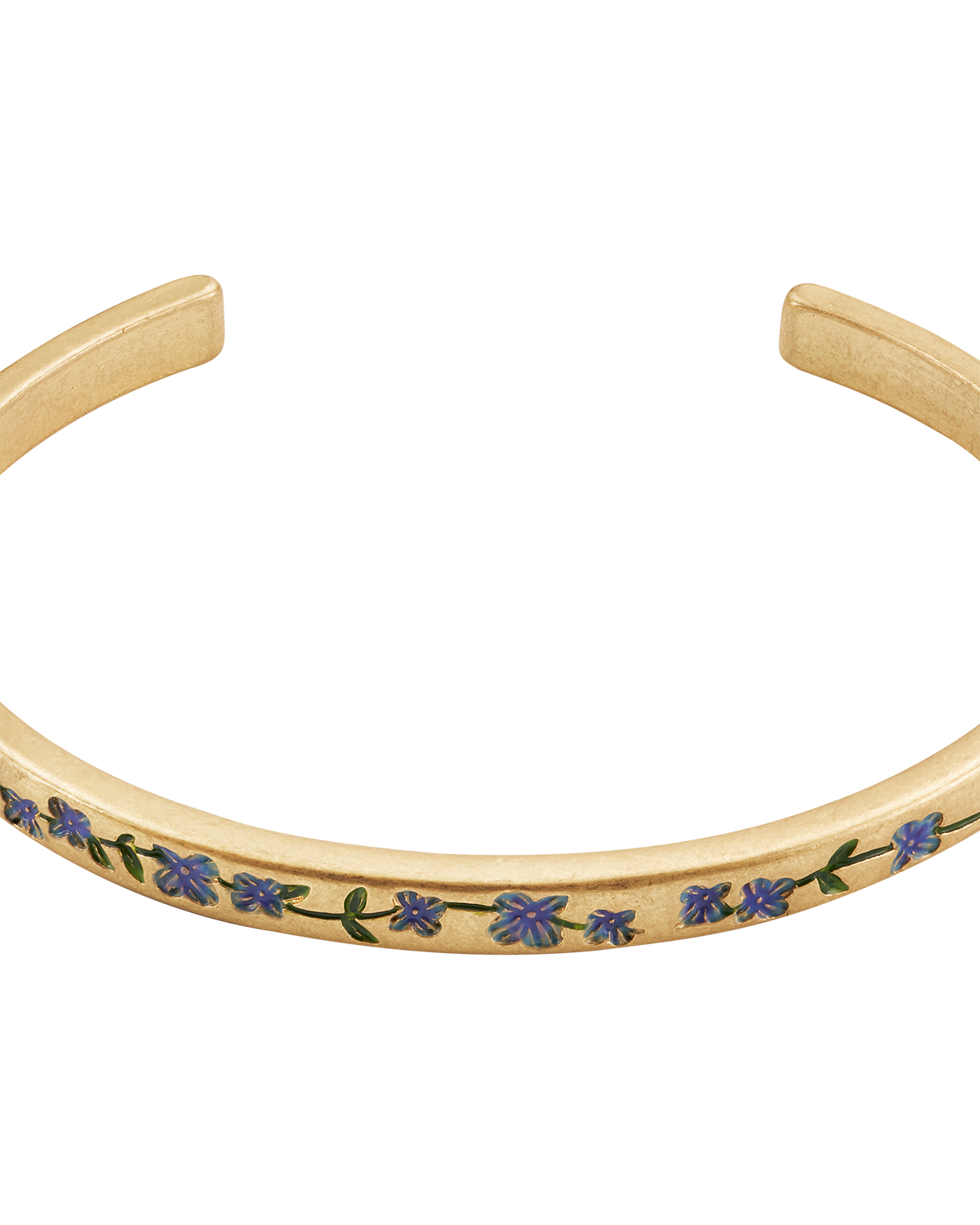 Gold Forget Me Not Bangle
