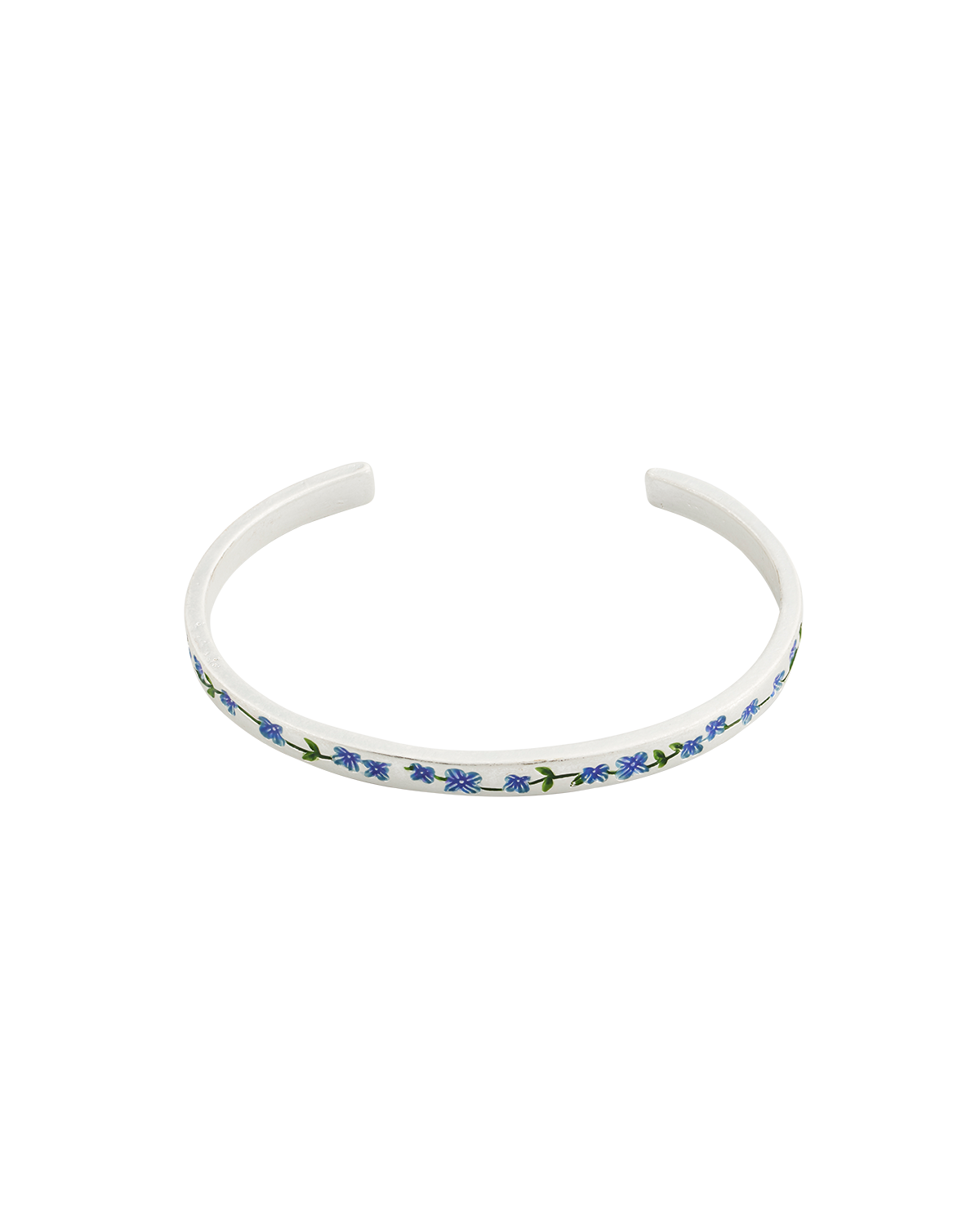 Silver Forget Me Not Bangle