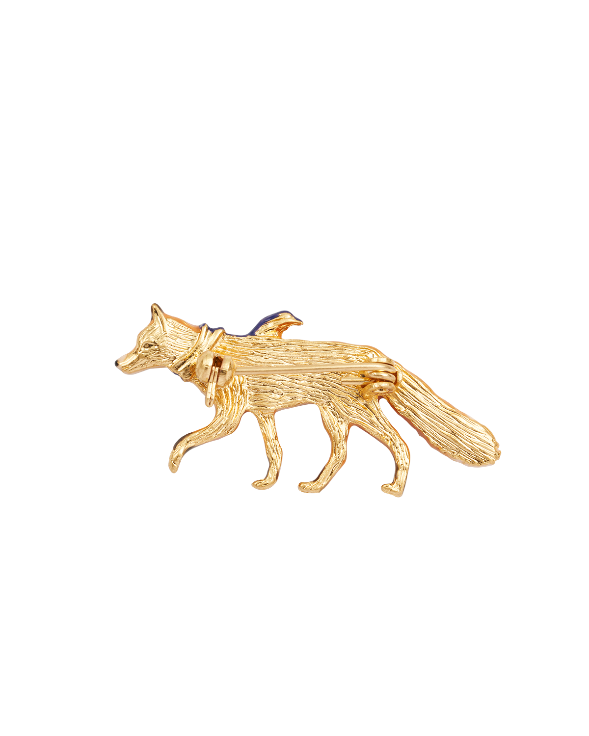 Gold Cosy Fox Brooch
