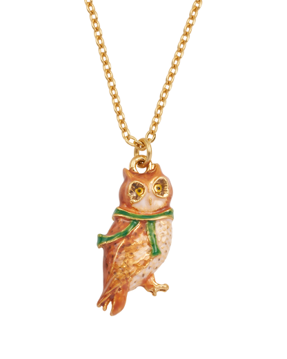 Gold Cosy Owl Necklace