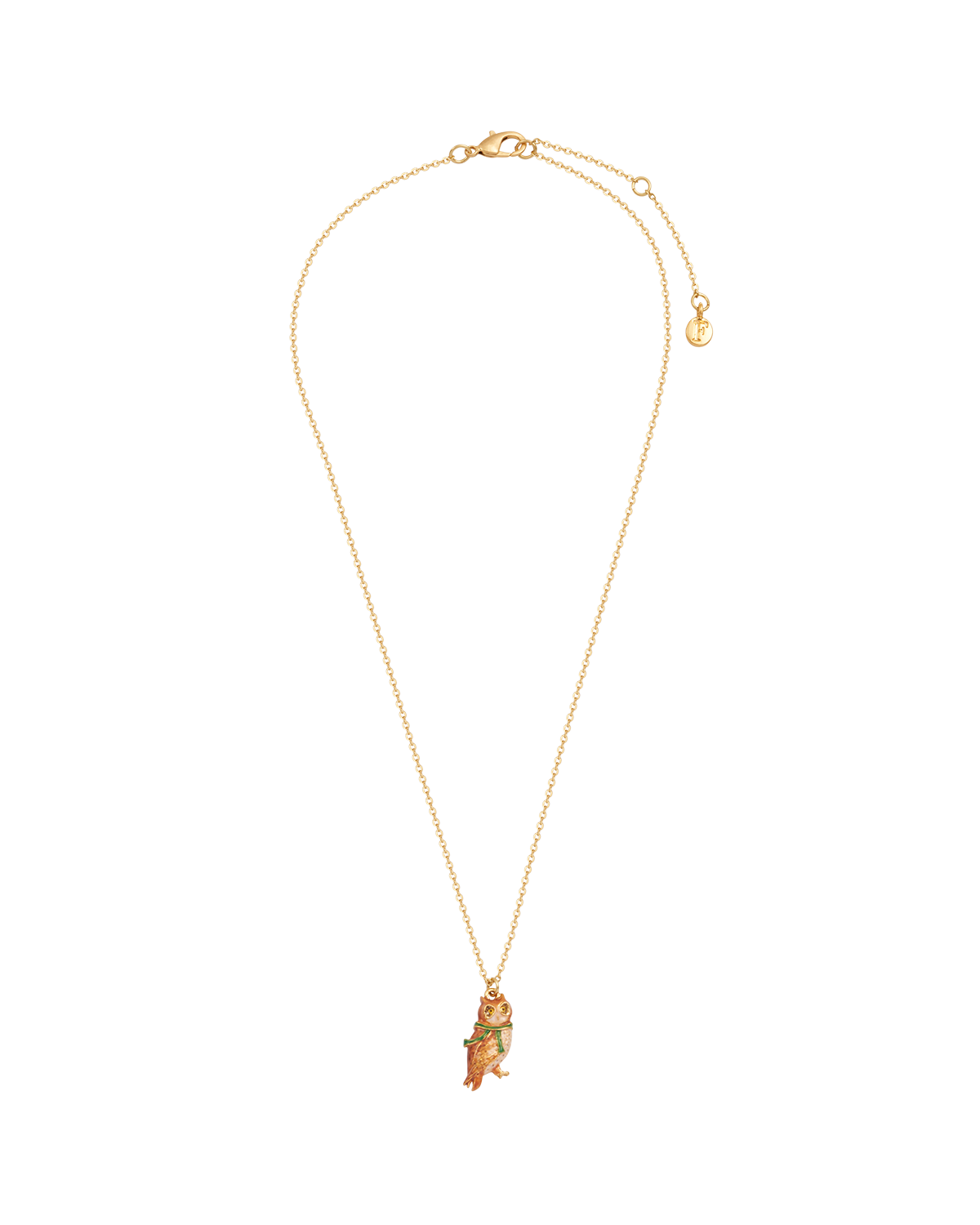 Gold Cosy Owl Necklace