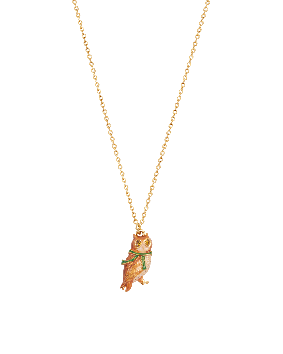 Gold Cosy Owl Necklace