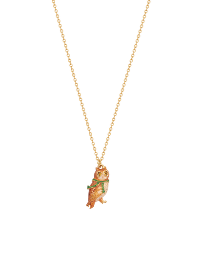 Gold Cosy Owl Necklace