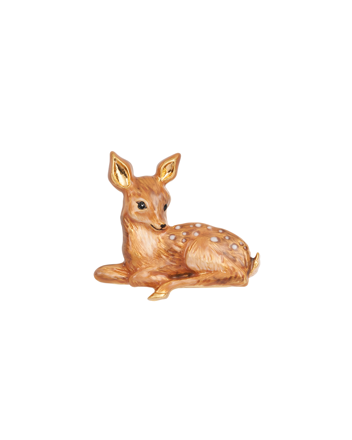Gold Fawn Brooch