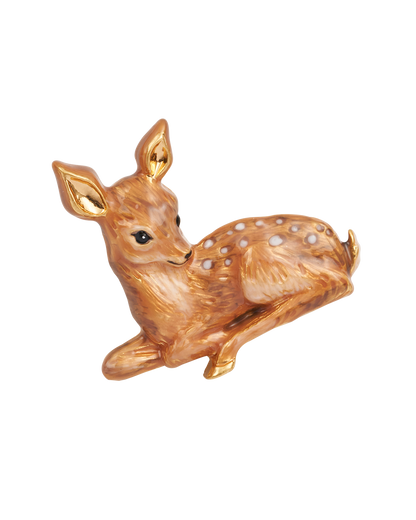 Gold Fawn Brooch