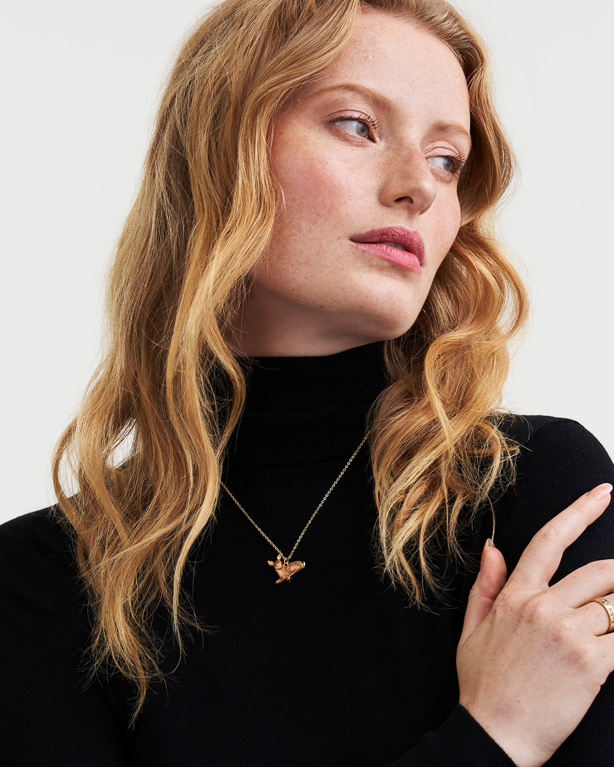 Gold Fawn Necklace
